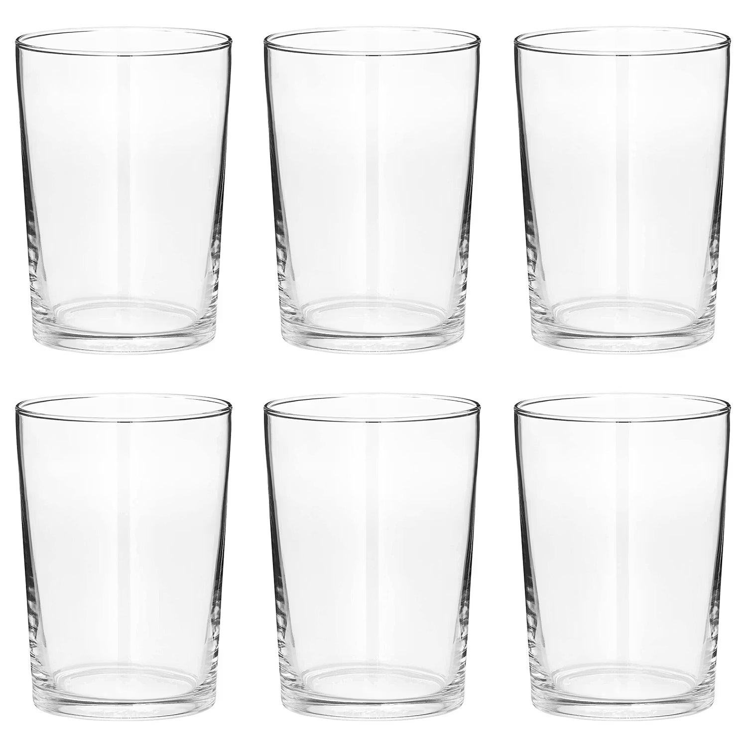 PURIST Trinkglas 6er-Set - Klarglas - Fassungsvermögen: 0.45 L