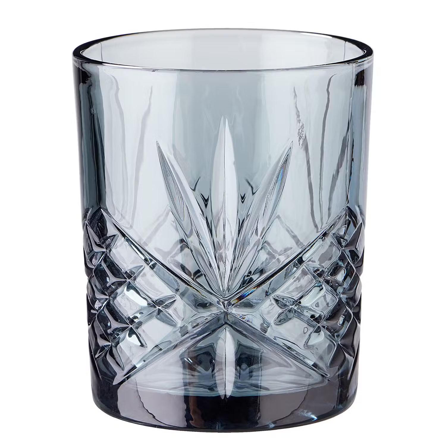 CRYSTAL CLUB Wasserglas 4er-Set - Farbglas - Dunkelgrau