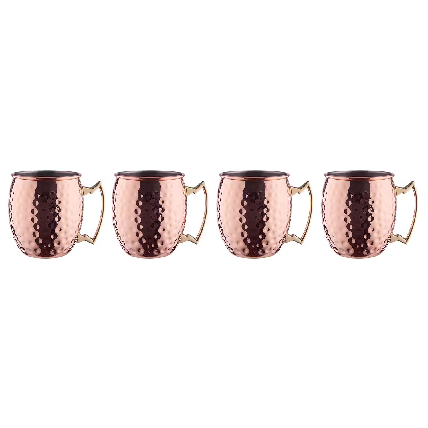 MOSCOW MULE Becher 4er-Set - Edelstahl - Roségold