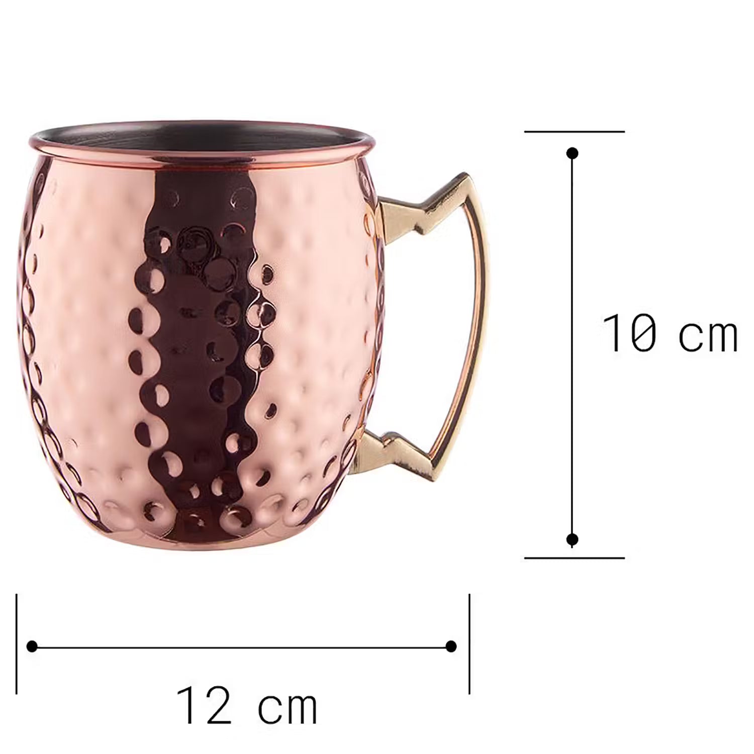 MOSCOW MULE Becher 4er-Set - Edelstahl - Roségold