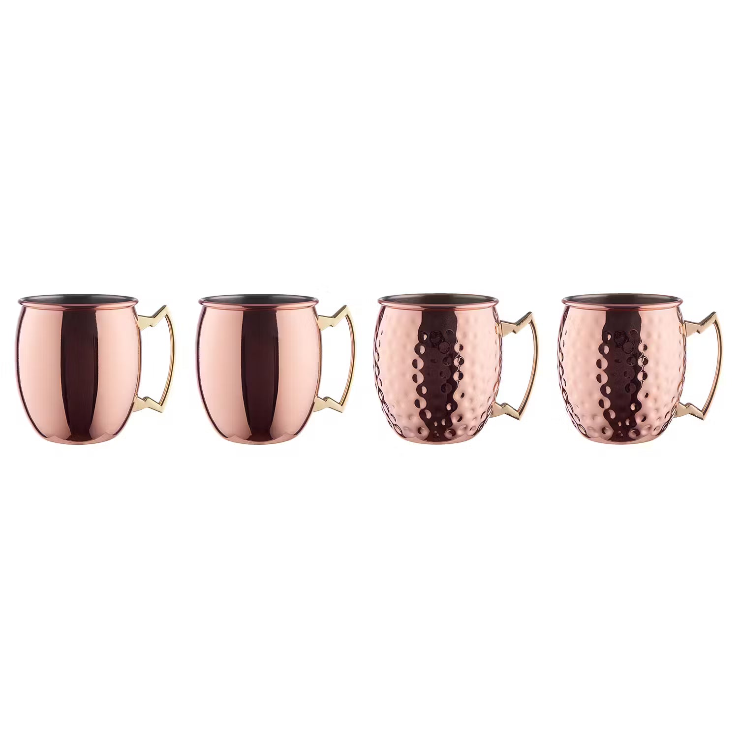 MOSCOW MULE Becher 4er-Set - Edelstahl - Roségold
