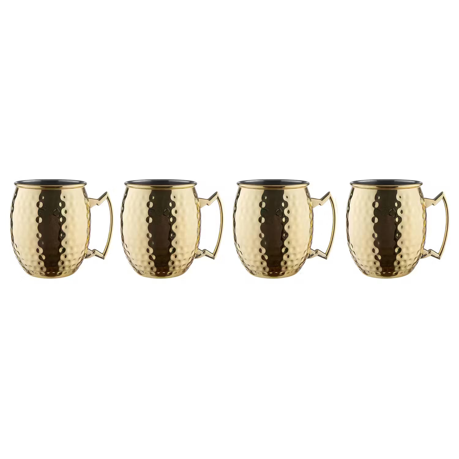 MOSCOW MULE Becher 4er-Set - Edelstahl - Gold