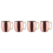 MOSCOW MULE Becher 4er-Set - Edelstahl - Gold; Pink
