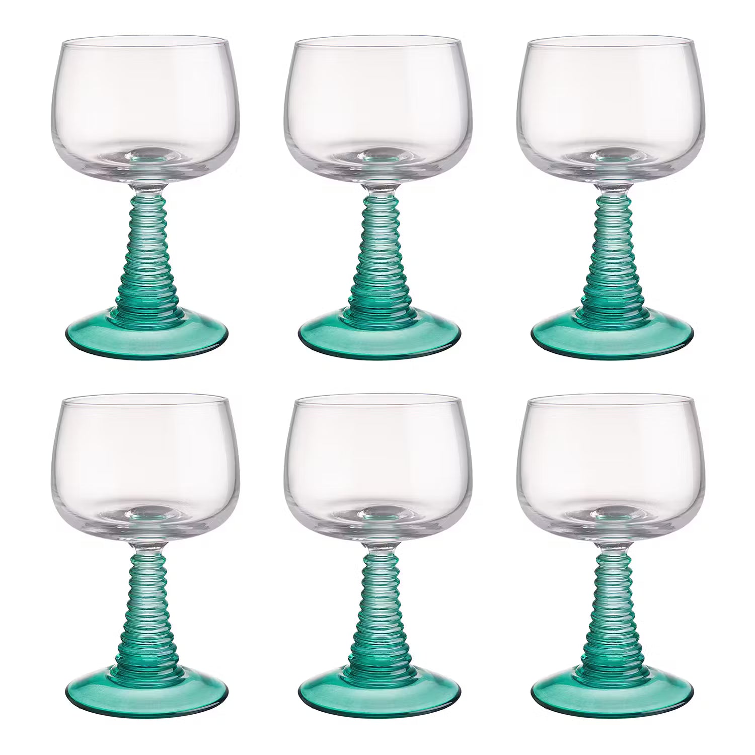 CONSTANCE Weinglas 6er-Set - Farbglas - Türkis