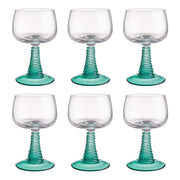 CONSTANCE Weinglas 6er-Set - Farbglas - Türkis