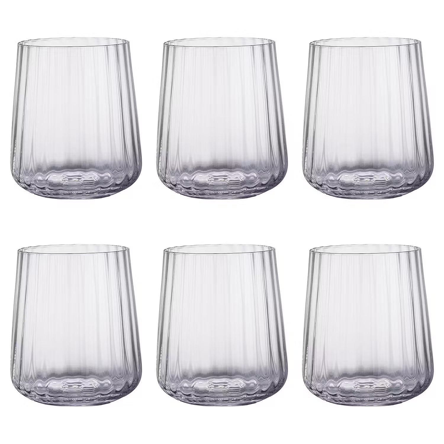 MODERN TIMES Wasserglas 6er-Set - Klarglas - Transparent