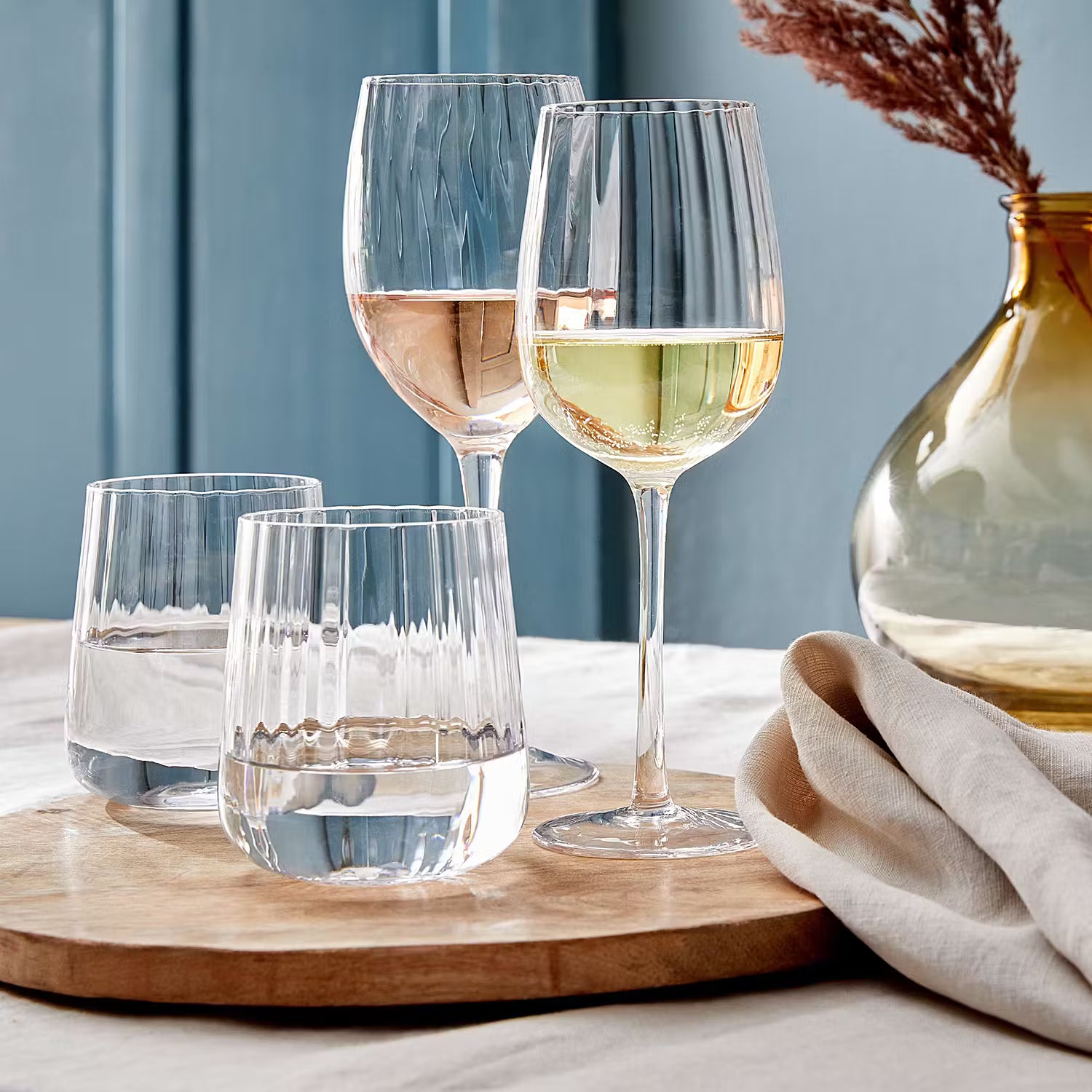 MODERN TIMES Wasserglas 6er-Set - Klarglas - Transparent