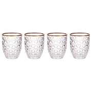 AURELIE Trinkglas 4er-Set - Klarglas - Transparent