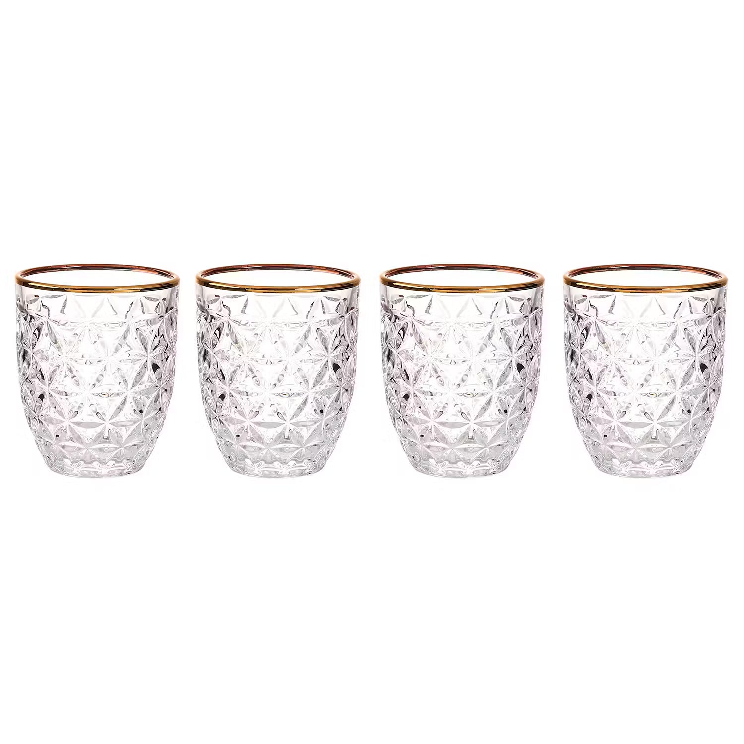 AURELIE Trinkglas 4er-Set - Klarglas - Transparent