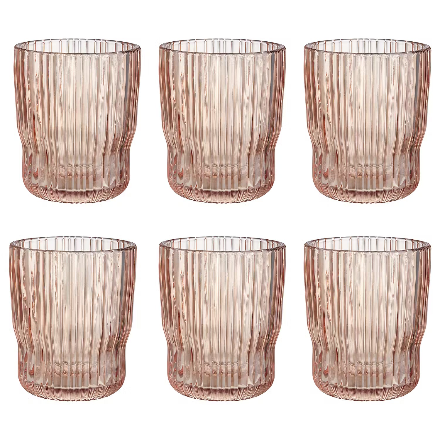 CHELSEA Wasserglas-Set - Farbglas - Mandarine