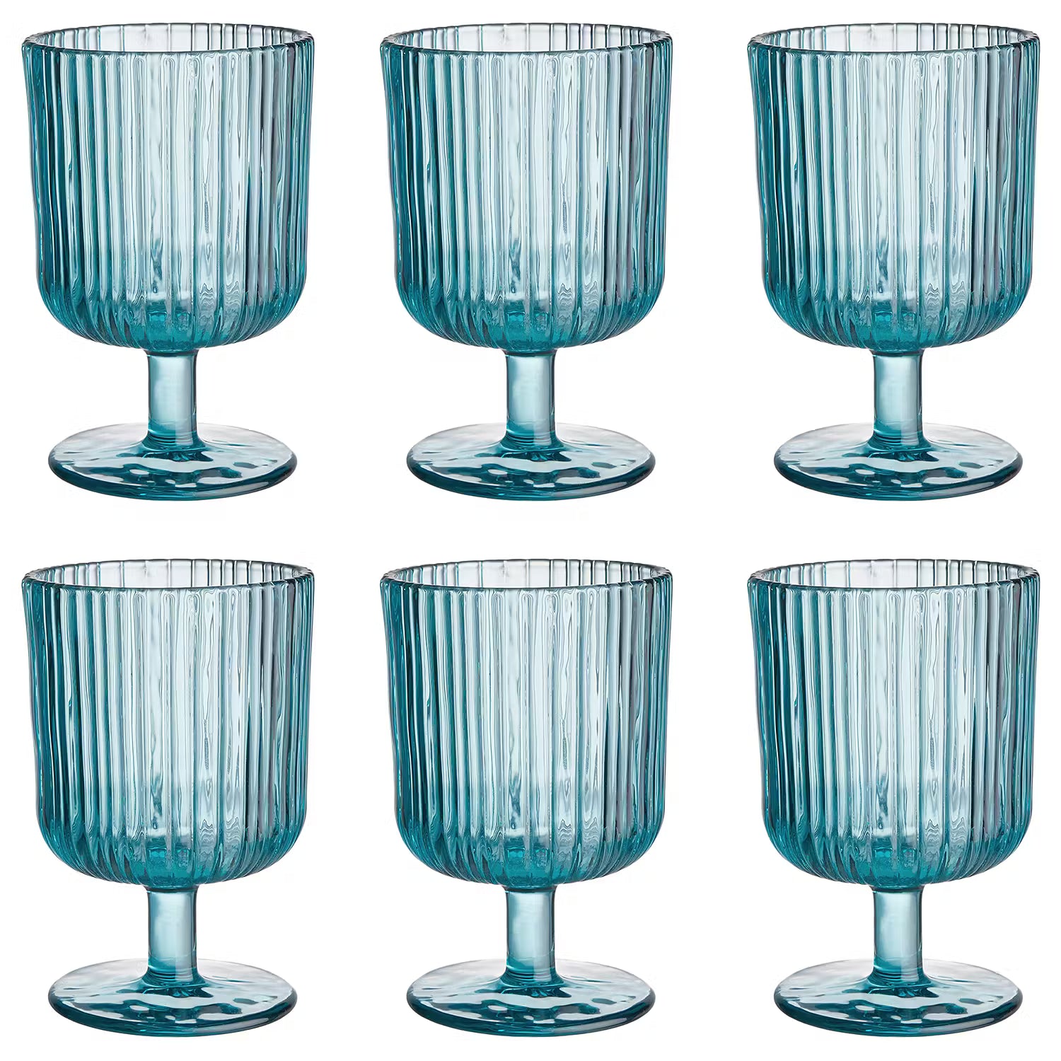 CHELSEA Weinglas 6er-Set - Farbglas - Blau