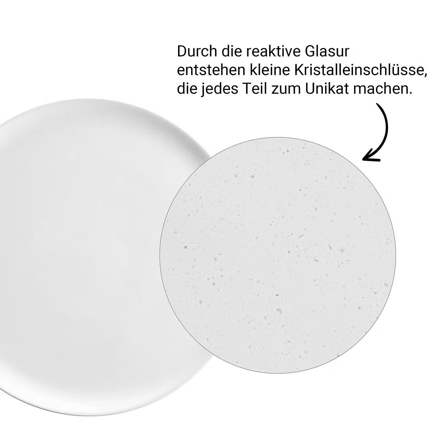 NATIVE Geschirr-Set 12-tlg. - Steinzeug - Weiß