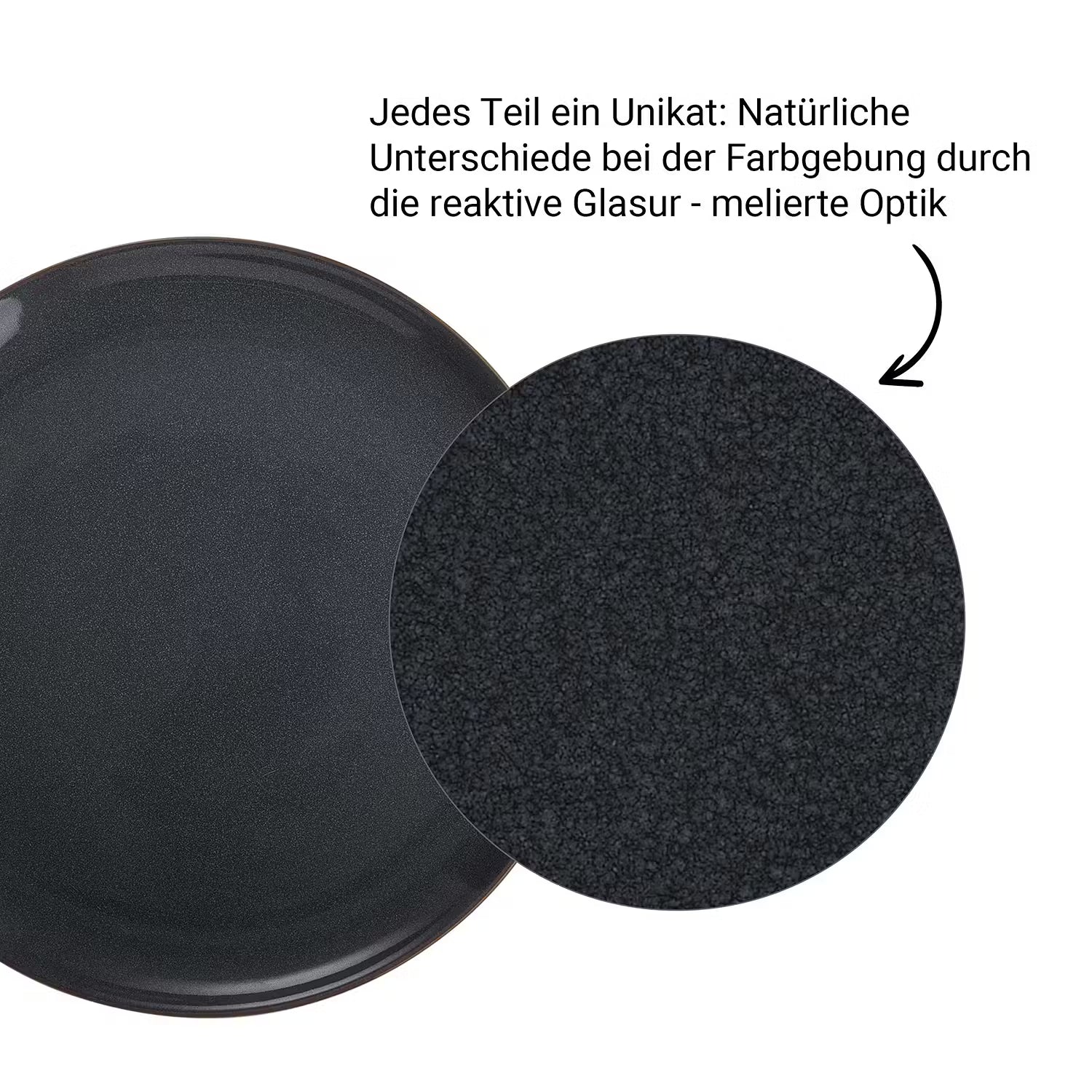 NATIVE Geschirr-Set 16-tlg. - Keramik - Dunkelblau