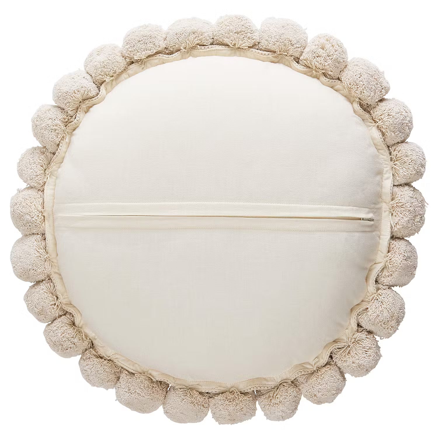 FLORES Dekokissen - Baumwolle / Polyester - Beige