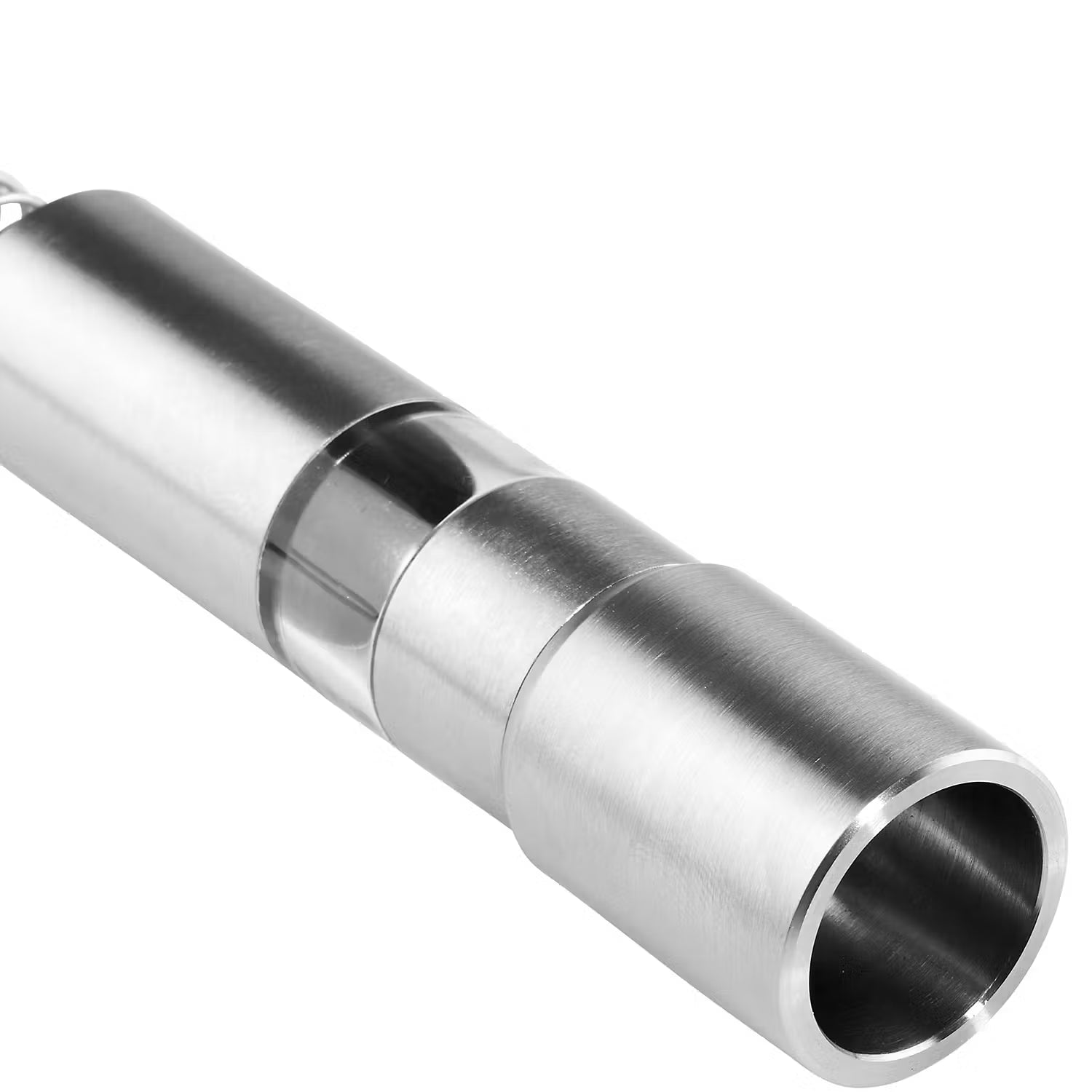 ALL ROUNDER Pfeffermühle  - Klarglas / Edelstahl - Silber