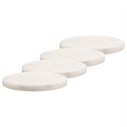 MARBLE Untersetzer 6er-Set - Marmor - Weiß