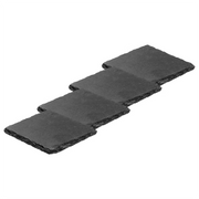 PLATEAU Untersetzer 4er-Set - Schiefer - Schwarz