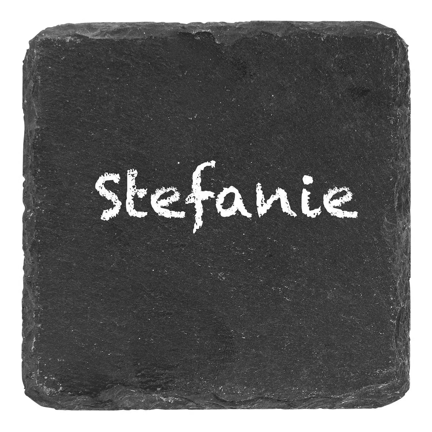 PLATEAU Untersetzer 4er-Set - Schiefer - Schwarz
