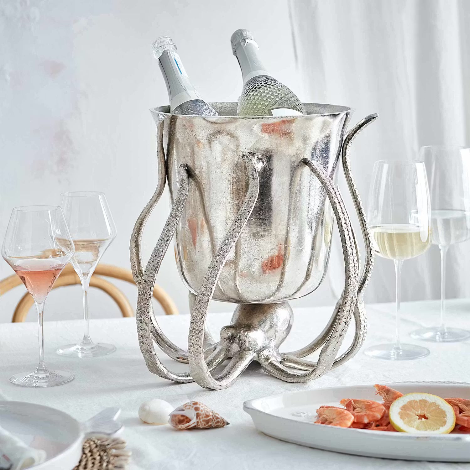 OCTOPUS Getränke Kühler - Aluminium - Silber
