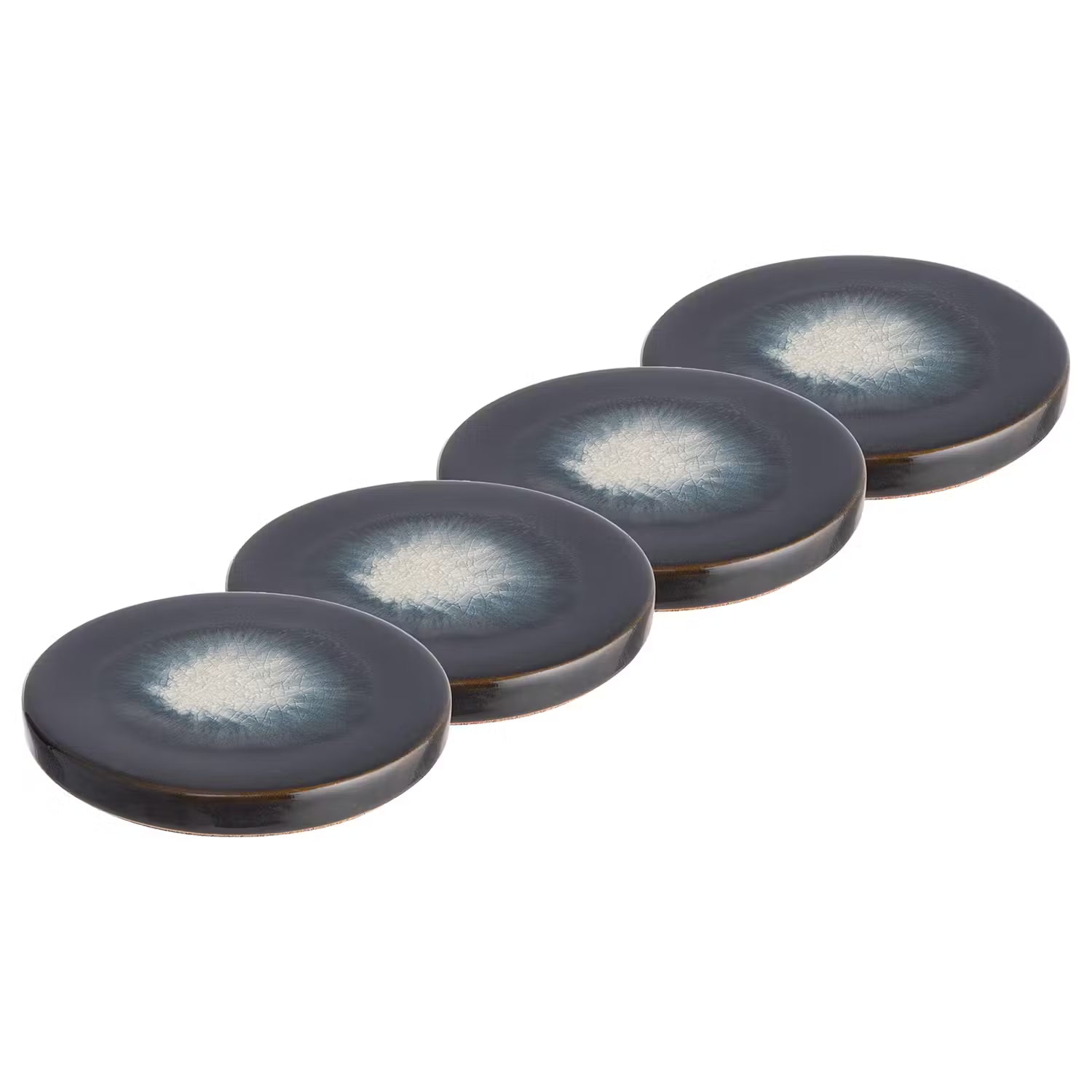 COSMOS Untersetzer 4er-Set - Kork / Stein - Schwarz