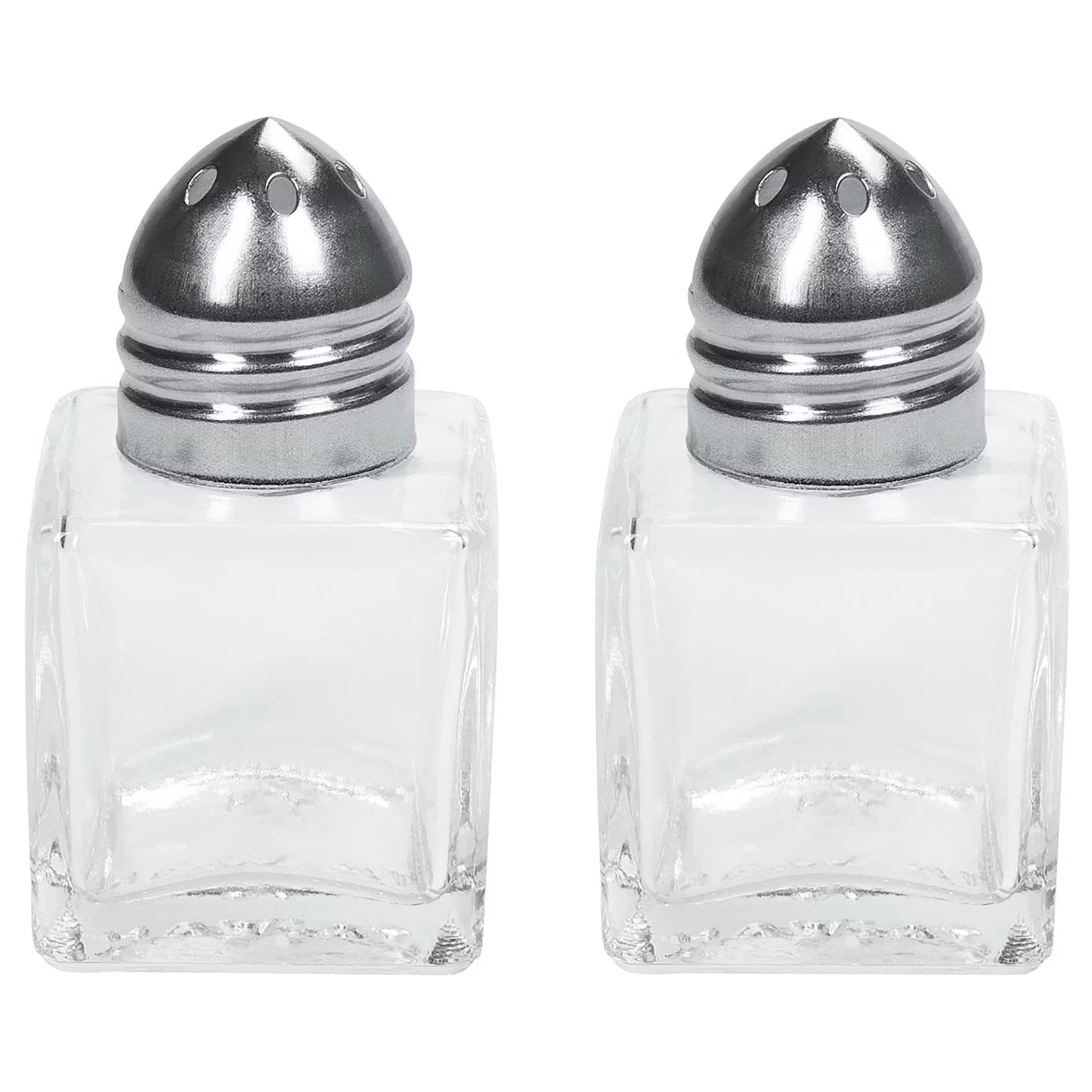 VINCENT Salz- & Pfefferstreuer 2er-Set - Klarglas / Edelstahl - Transparent