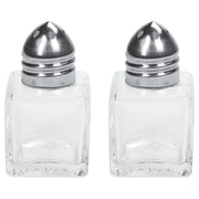 VINCENT Salz- & Pfefferstreuer 2er-Set - Klarglas / Edelstahl - Transparent