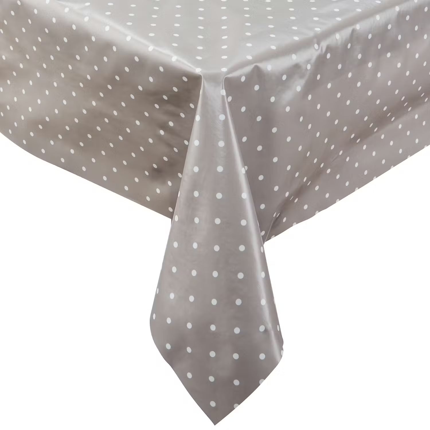 WATERPROOF Waschtischdecke Punkte - Webstoff - Grau - 110 x 110 cm