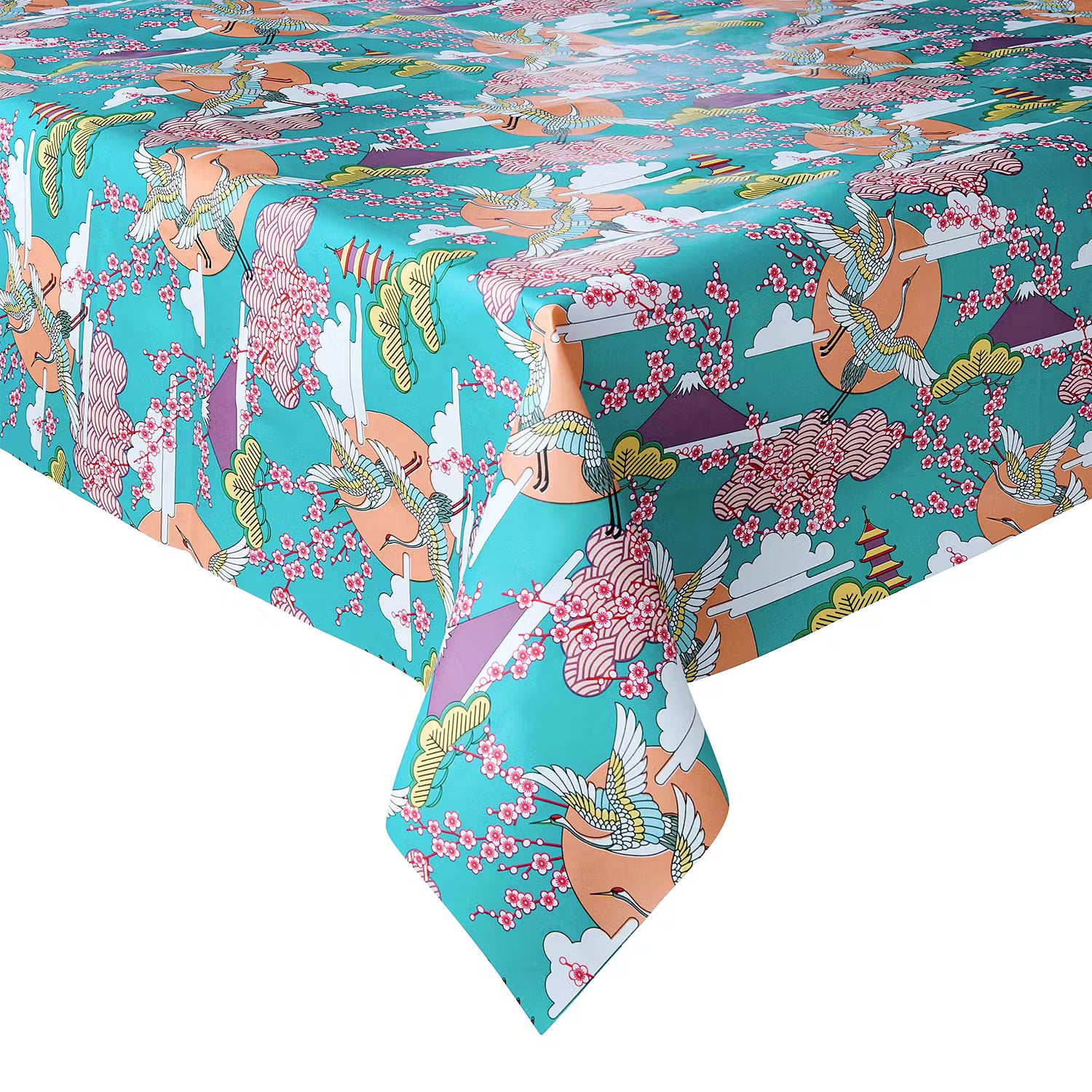 WATERPROOF Waschtischdecke Japan - Webstoff - Mehrfarbig - 130 x 160 cm