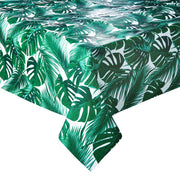 WATERPROOF Waschtischdecke Monstera - Webstoff - Dunkelgrün - 200 x 140 cm