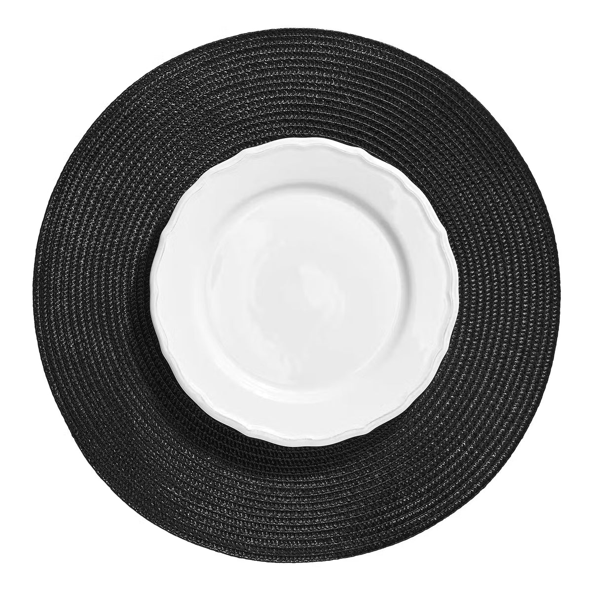 AMBIENTE Tischset 6er-Set - Polypropylen / Polyethylenterephthalat - Schwarz