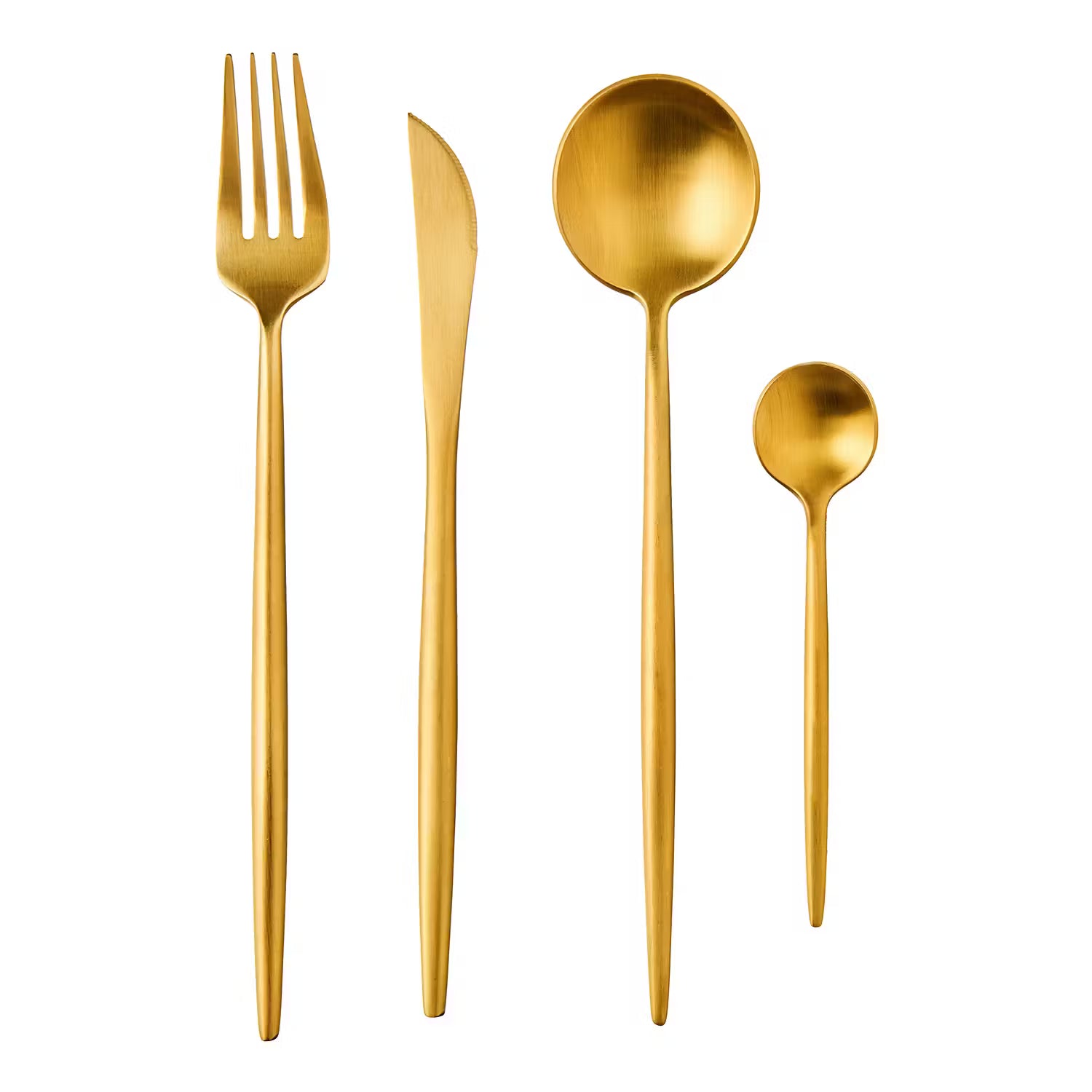 STILETTO Besteck-Set 16-tlg. - Edelstahl - Gold