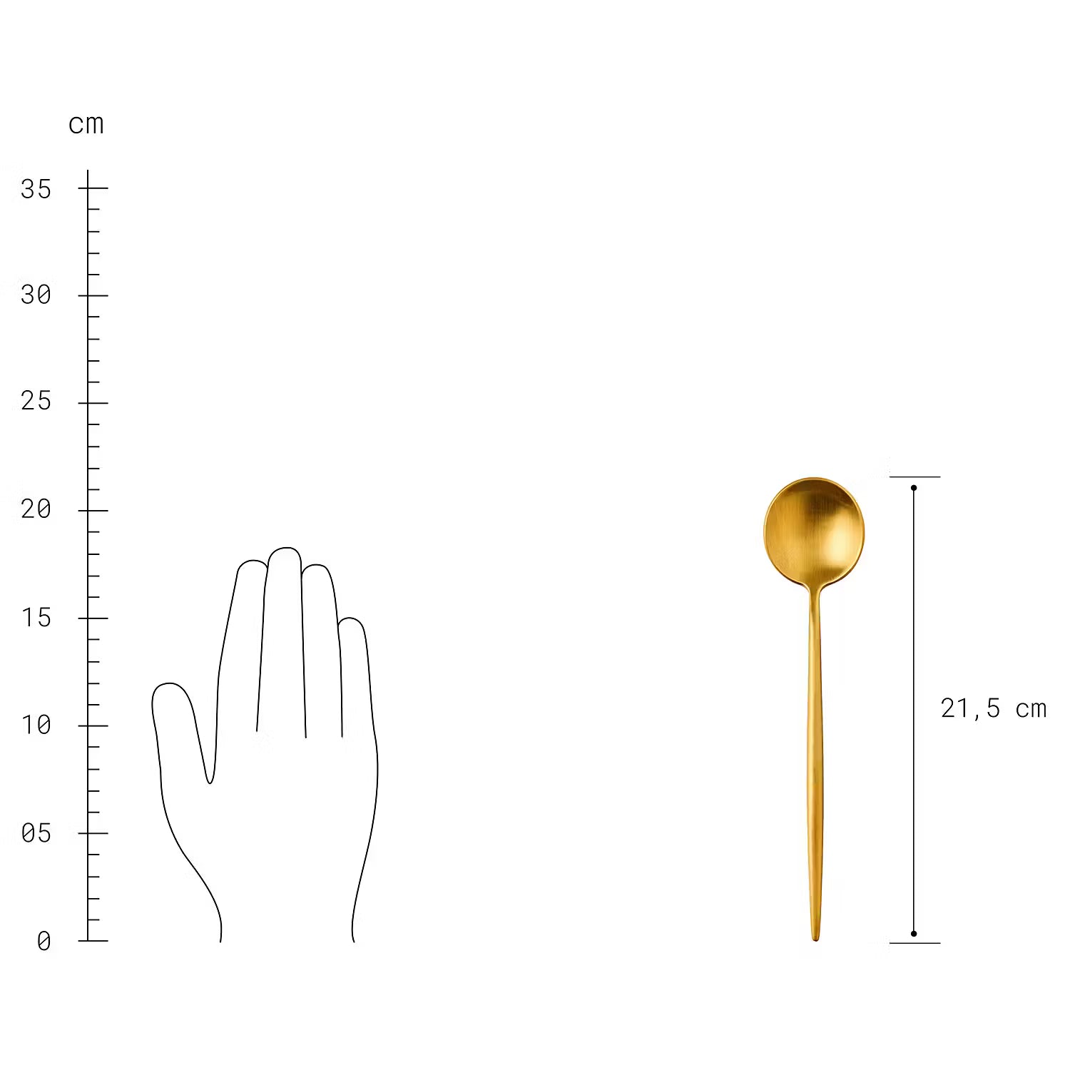 STILETTO Besteck-Set 16-tlg. - Edelstahl - Gold