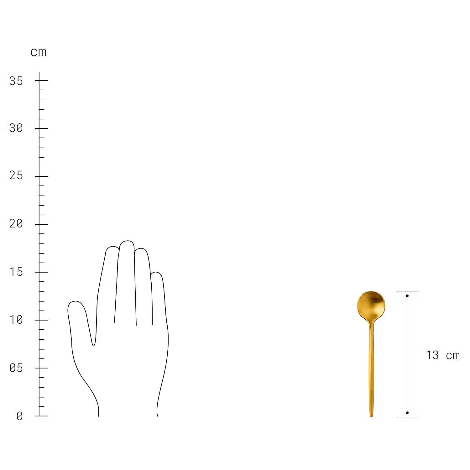 STILETTO Besteck-Set 16-tlg. - Edelstahl - Gold