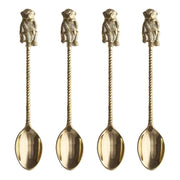 GOLDEN NATURE Löffel 4er-Set - Messing - Gold