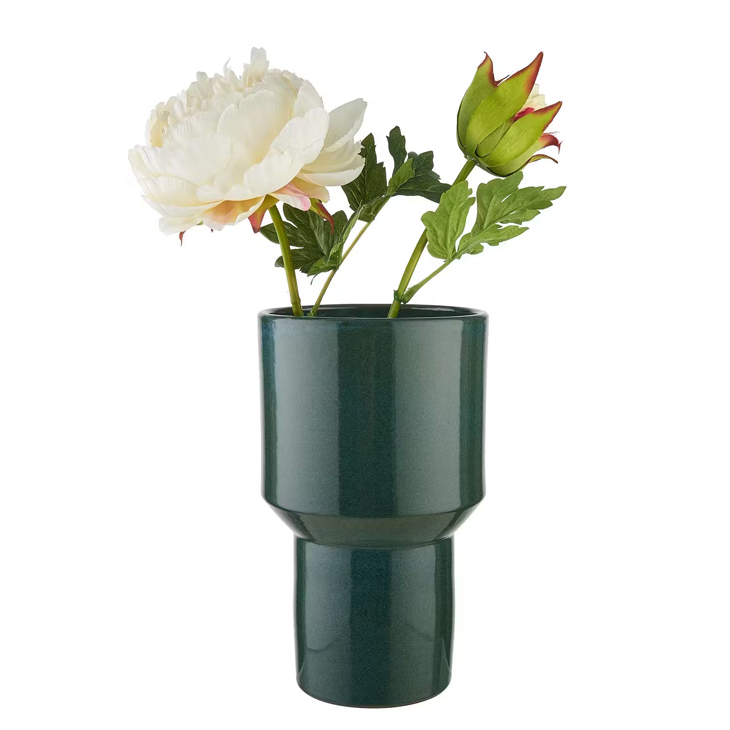 BOTANICAL Vase - Terracotta - Dunkelgrün