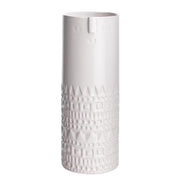 Deko-Vase ARTIST - Terracotta - Weiß