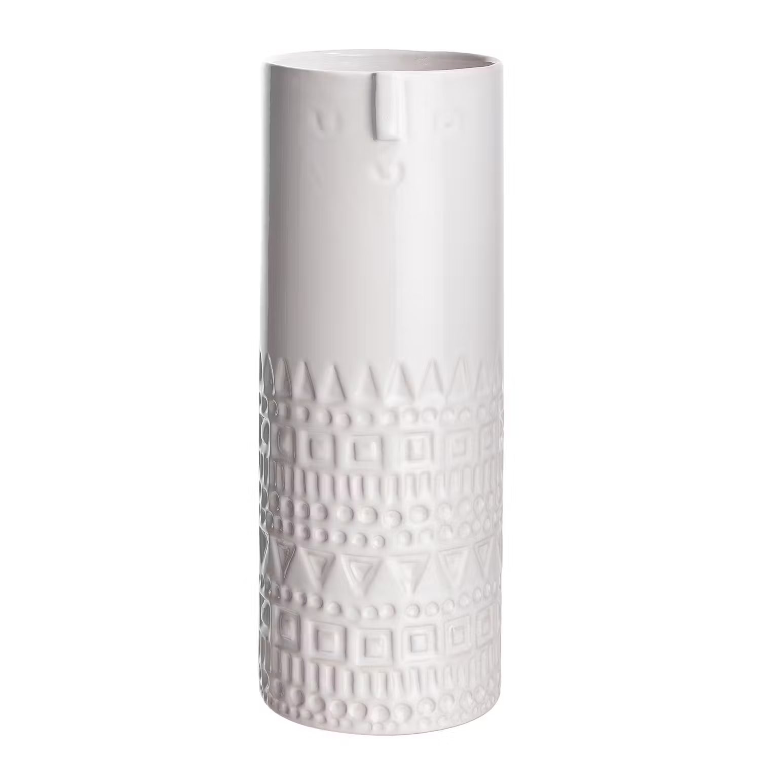 Deko-Vase ARTIST - Terracotta - Weiß