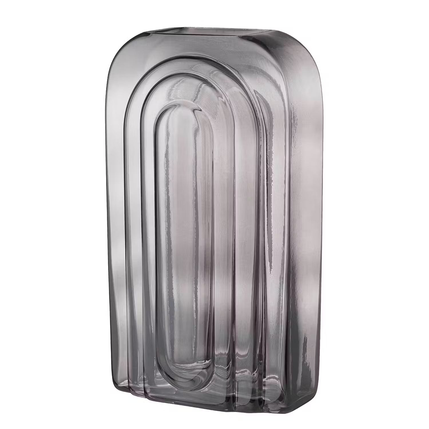 RAINBOW Vase - Farbglas - Anthrazit