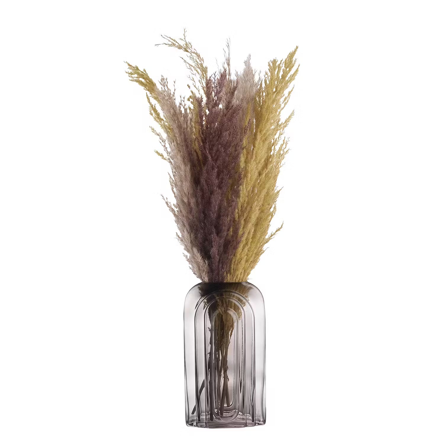RAINBOW Vase - Farbglas - Anthrazit