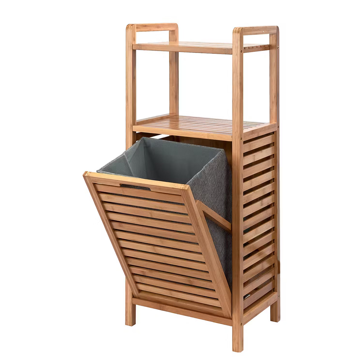 🪴 BIG BAMBOO Regal mit Wäschekorb – BUTLERS