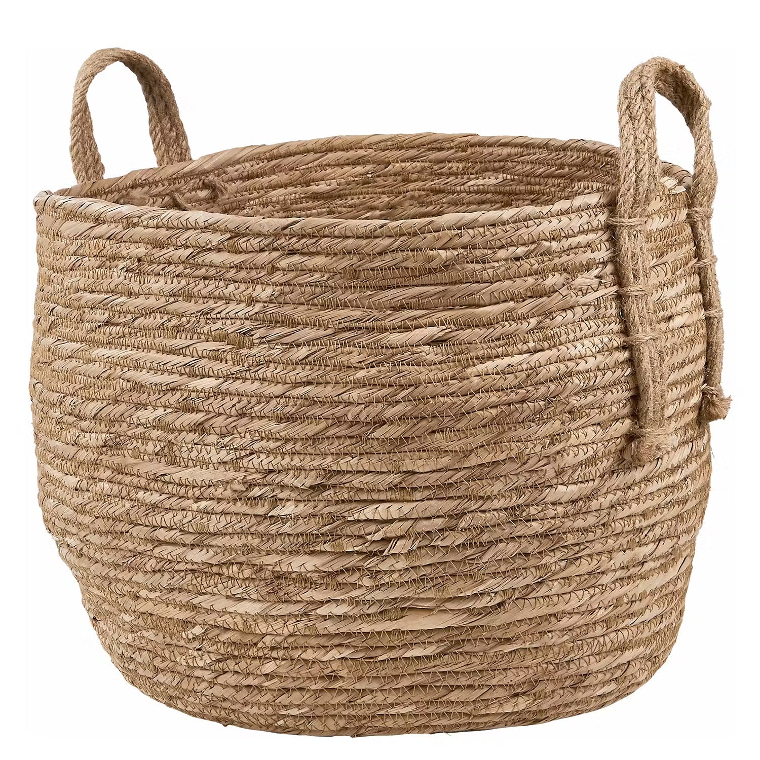 RUSH ROPE Korb - Jute / Wasserhyazinthe - Natur - Durchmesser: 33 cm