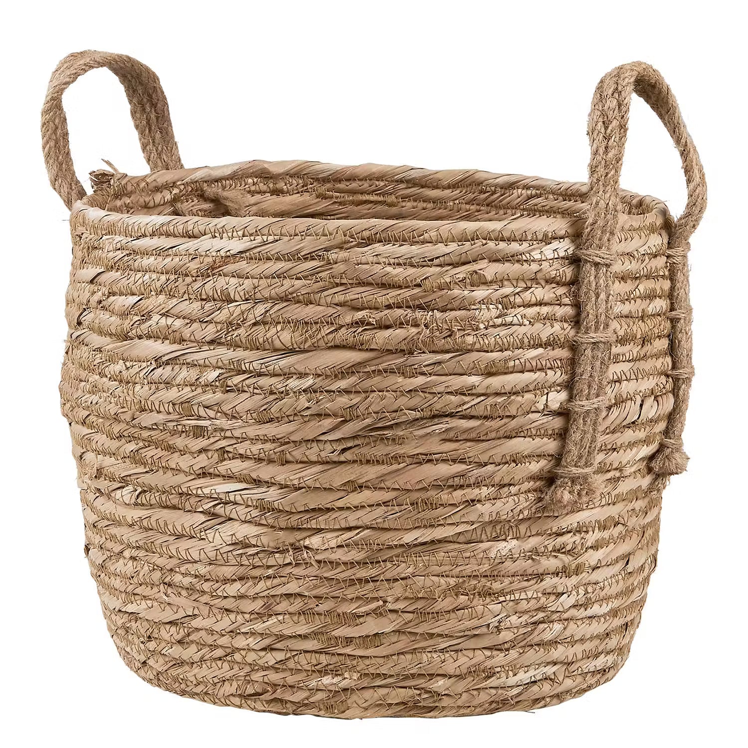 RUSH ROPE Korb - Jute / Wasserhyazinthe - Natur - Durchmesser: 29 cm