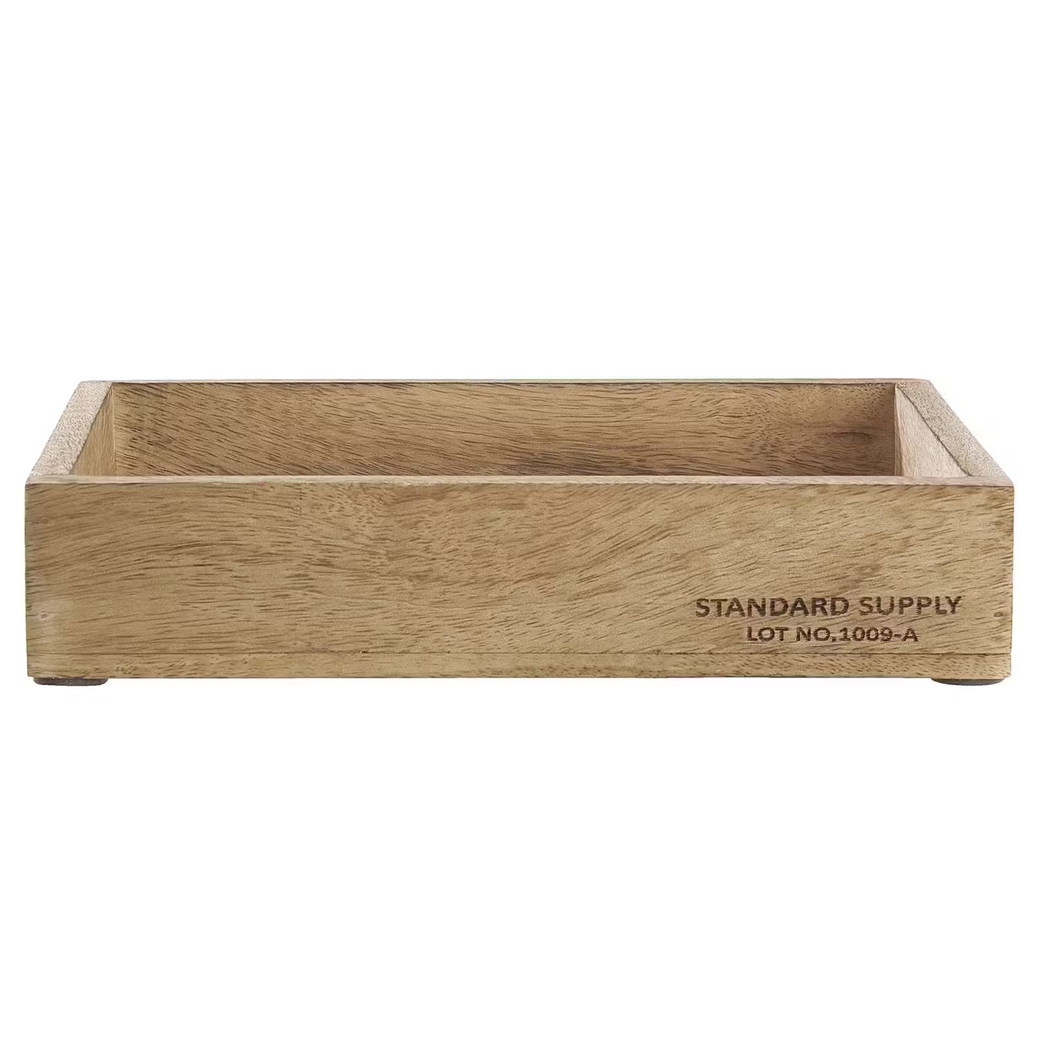 STANDARD SUPPLY Holzkasten - Mangoholz - Natur - Beige