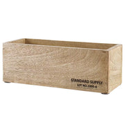 Holzkasten STANDARD SUPPLY - Mangoholz - Natur - Beige