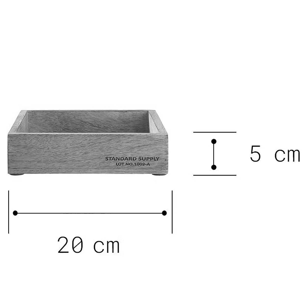 Kasten STANDARD SUPPLY - Mangoholz - Natur - Beige