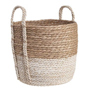 BASIC BRAID Korb - Maisblatt / Binse - Natur - Durchmesser: 28 cm