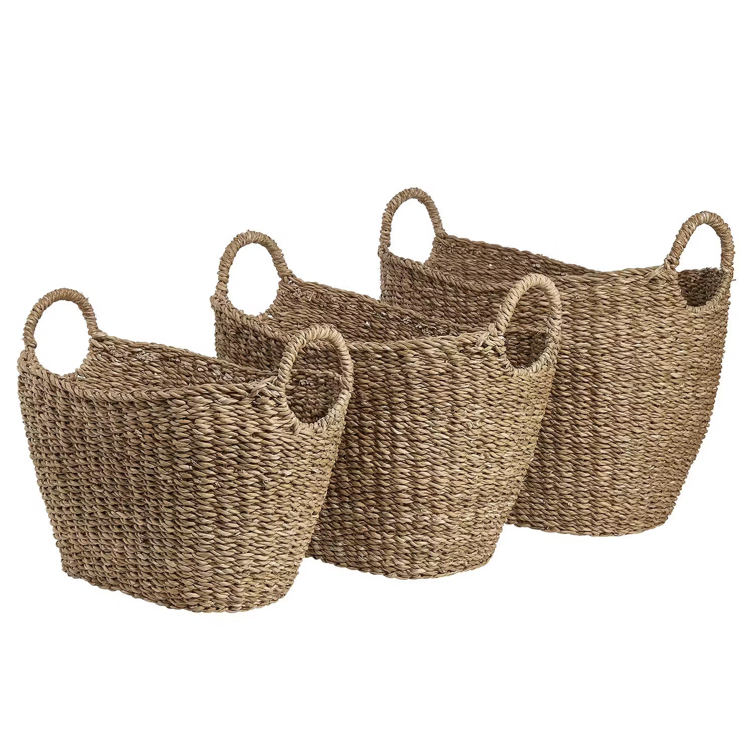 ERLA Korb mit Henkel - Typha - Natur - 22 x 22 cm