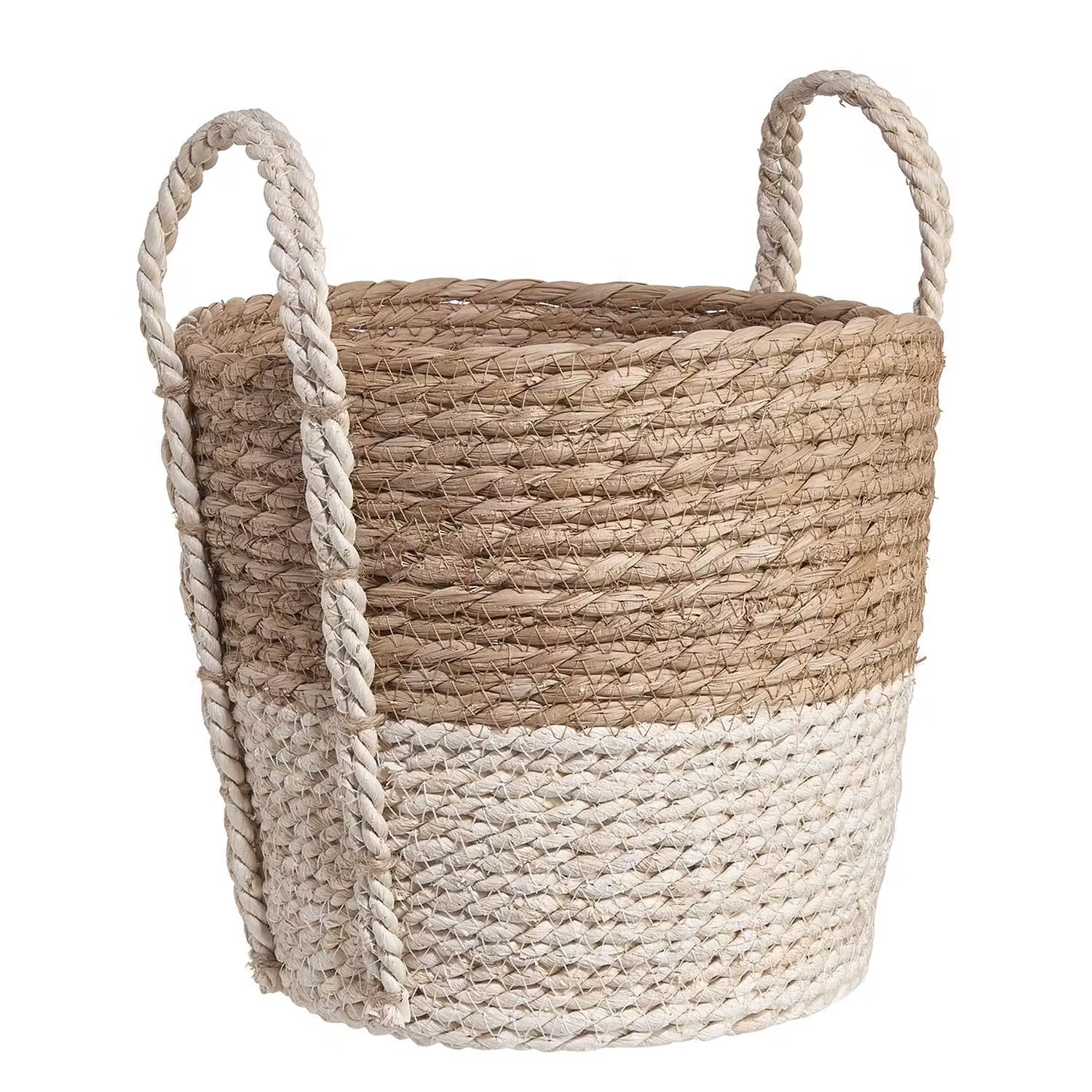 BASIC BRAID Korb - Maisblatt / Binse - Natur - Durchmesser: 24 cm