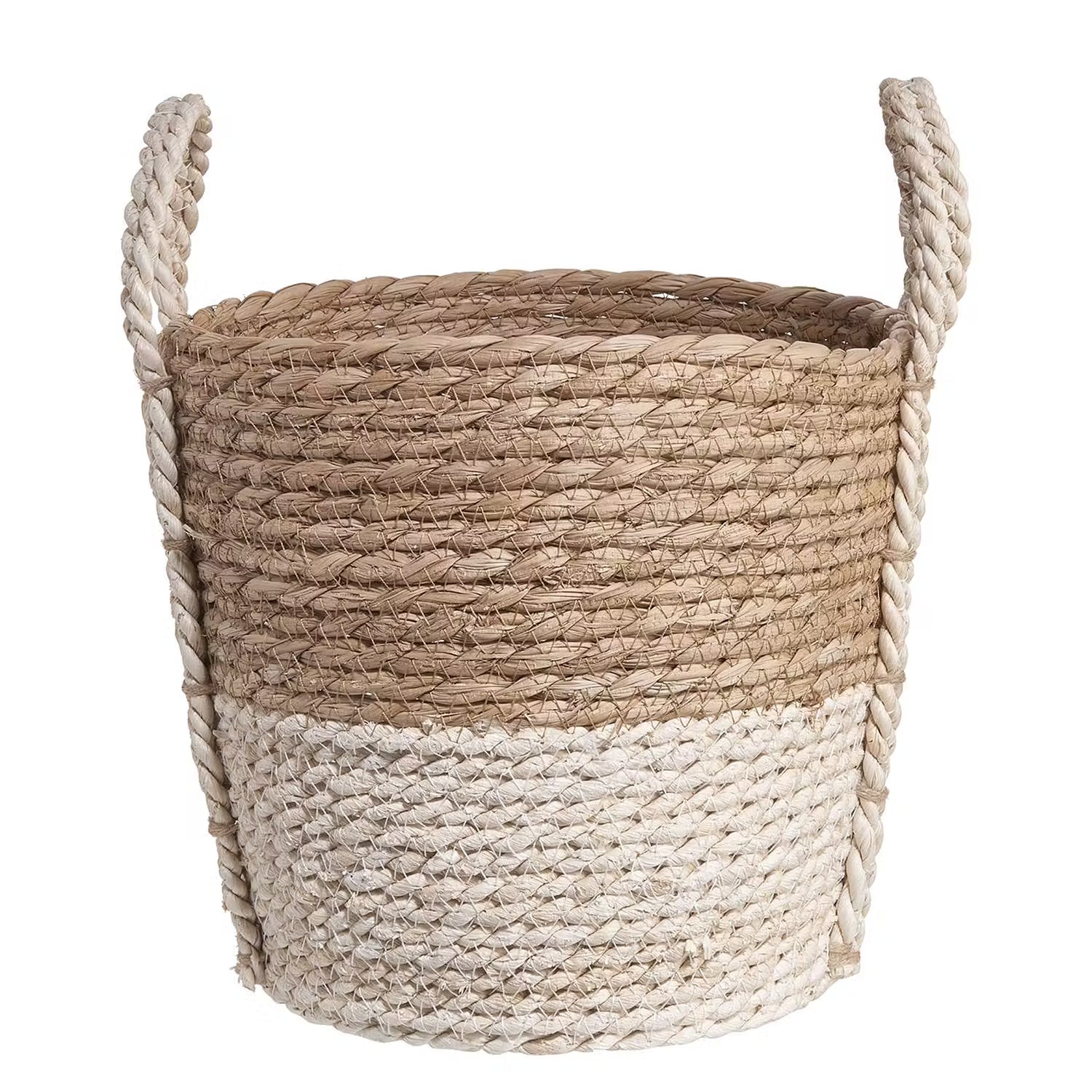 BASIC BRAID Korb - Maisblatt / Binse - Natur - Durchmesser: 24 cm