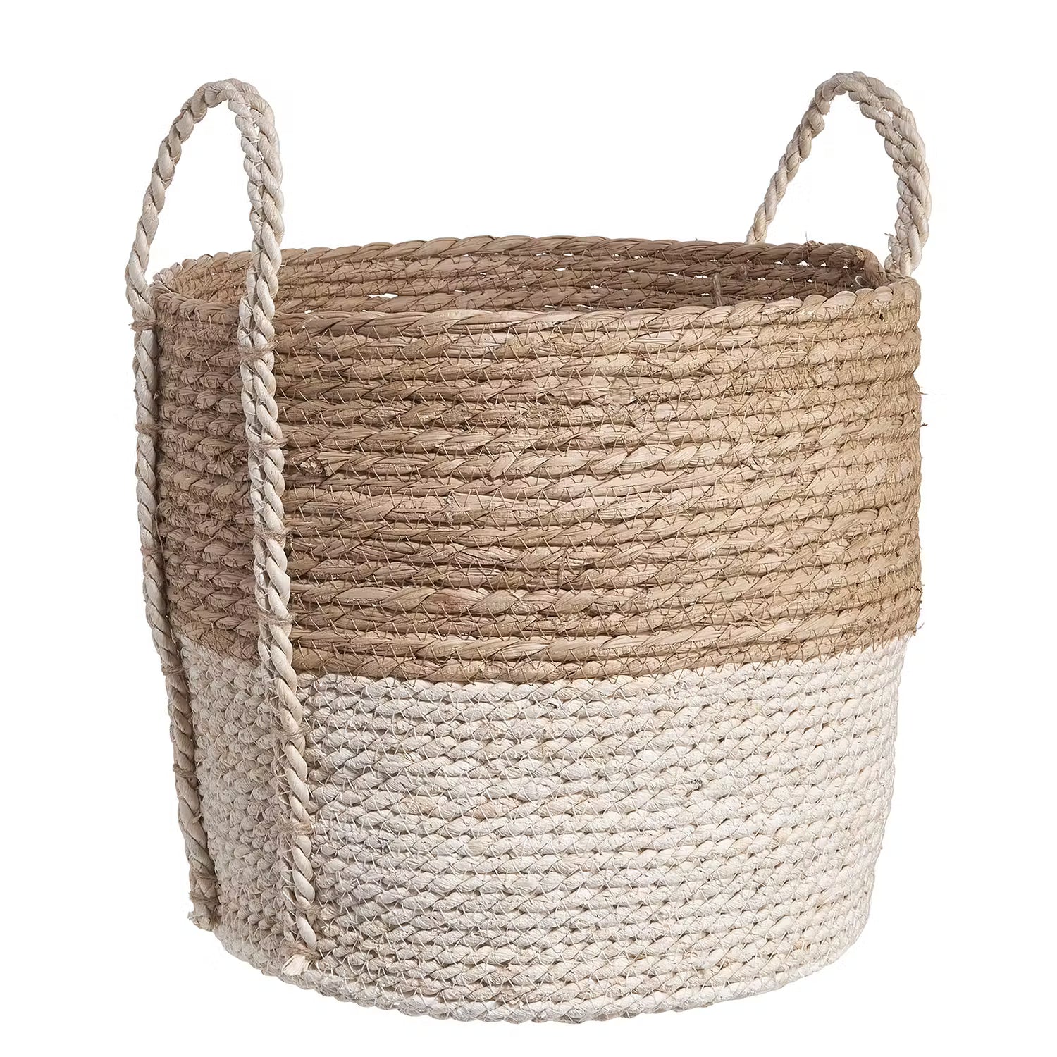 BASIC BRAID Korb - Maisblatt / Binse - Natur - Durchmesser: 32 cm